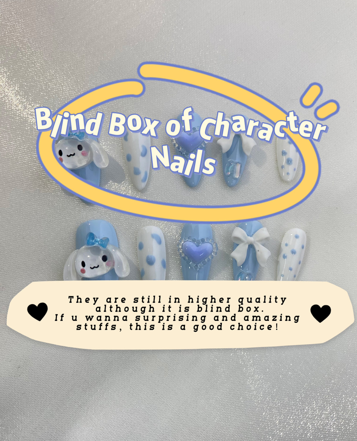 Blind box of Character nails ( 3 sets)